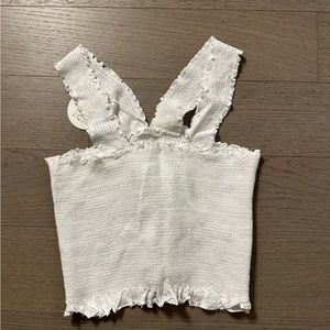 Mixology white crop top